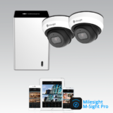 Milesight NVR pakke 1 med 2 Mini Vandal Dome kamera