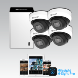 Milesight NVR pakke 2  med 4 Mini Vandal Dome kamera